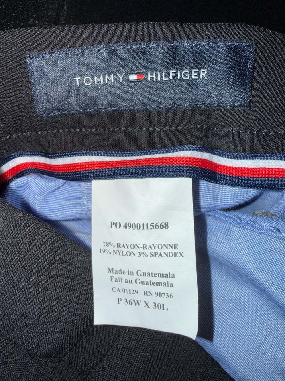 Tommy Hilfiger Dress Pants Size 36W x 30L Black